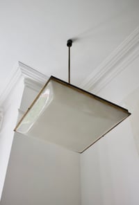 Image 3 of 25" Square Ceiling Pendant, Stilnovo Italy