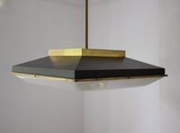 Image 2 of 25" Square Ceiling Pendant, Stilnovo Italy