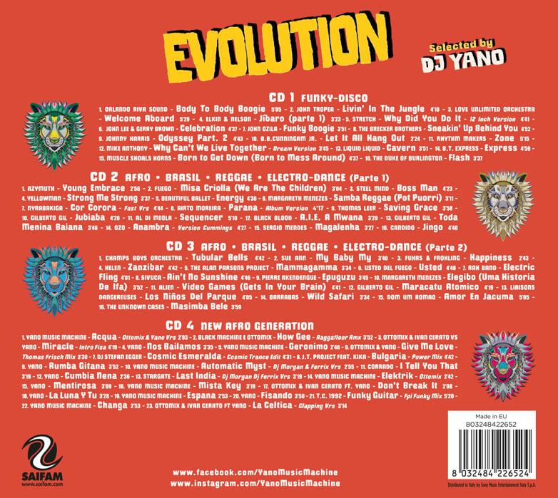 KIK074-2 // EVOLUTION - SELECTED BY DJ YANO (COFANETTO 4 CD)