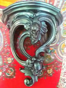 Image 2 of Gothic two head skull multichrome Sconce 