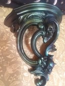 Image 3 of Gothic two head skull multichrome Sconce 