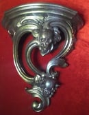 Image 4 of Gothic two head skull multichrome Sconce 