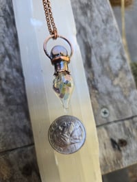 Image 3 of Electroformed gemstone vial necklace 01