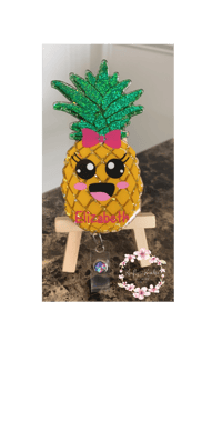 Image 2 of Pineapple badge reel