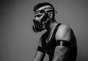 Image of GAS SNEAKER MASK /  BLACK /WHITE  /