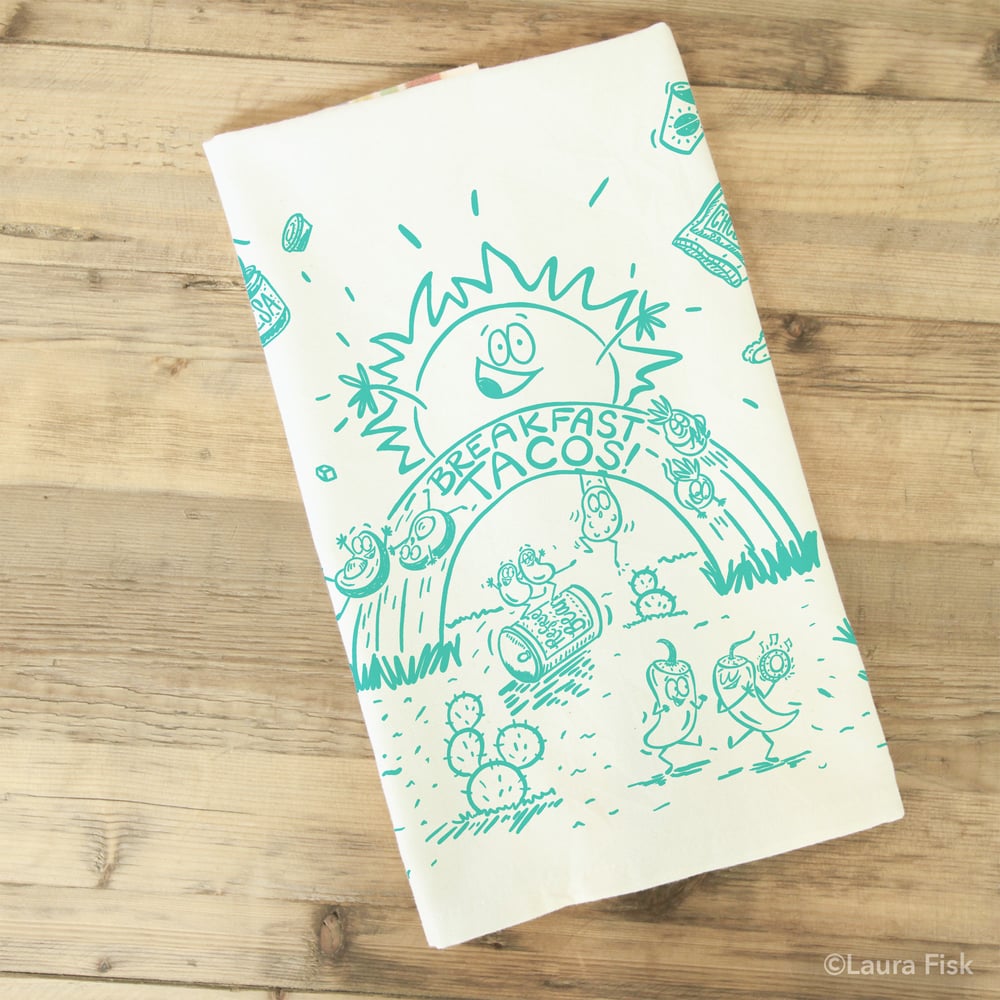 Image of Breakfast Tacos Tea Towel