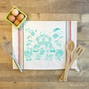 Image of Breakfast Tacos Tea Towel