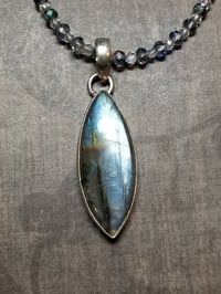 Image 3 of Labradorite and Crystal Necklace 2