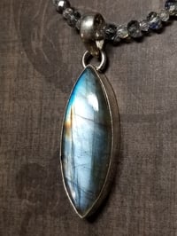 Image 1 of Labradorite and Crystal Necklace 2
