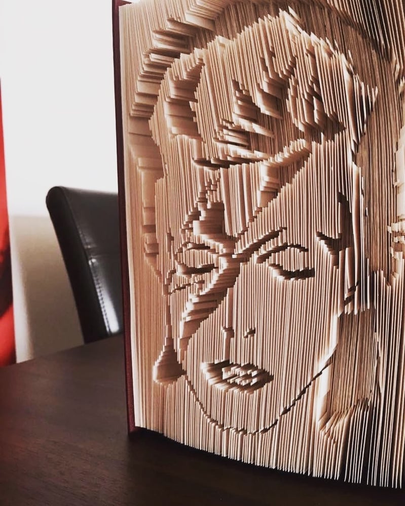 Image of David Bowie Book Art