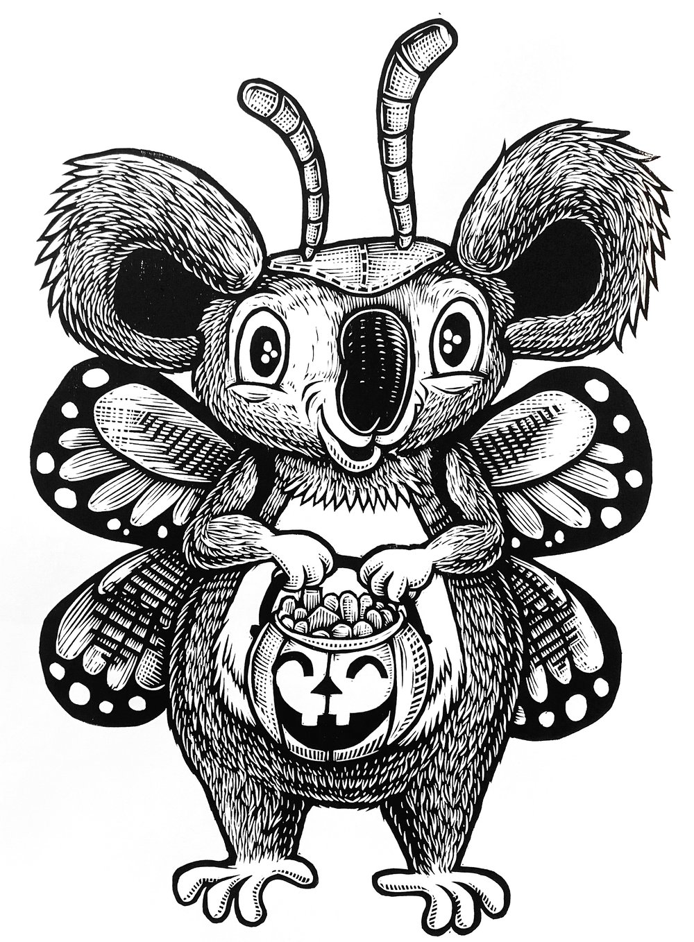 Trick or Trick Koala T-shirt (B2) **FREE SHIPPING**