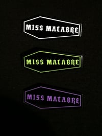 Miss Macabre Enamel Coffin Pins 