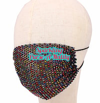 Image 4 of “Sparkling” Rhinestone Mesh Mask