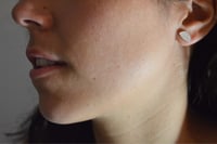 Image 3 of Leaf textured stud earrings