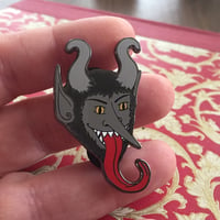 Image 2 of Krampus enamel pin