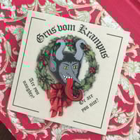 Image 3 of Krampus enamel pin