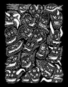 Image of Will Carsola “21 Creeps” Screen Print 11 x 14” Black / Silver