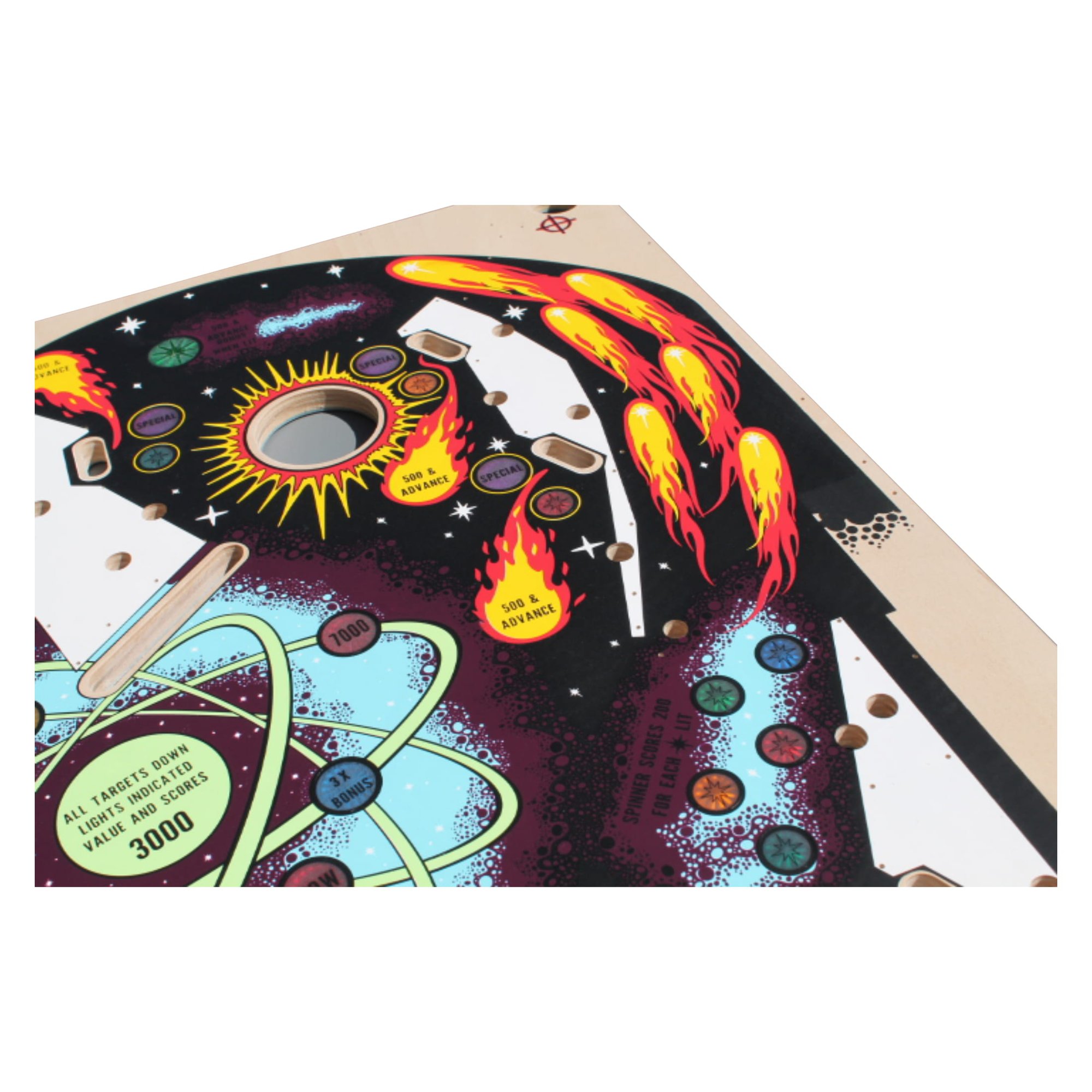 Stars 2.0 - Custom Art Playfield | Beehive Pinball