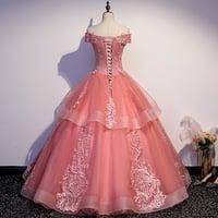 Image 3 of Beautiful Pink Tulle Quinceanera Dress, Ball Gown Sweet 16 Formal Dress