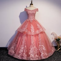 Image 1 of Beautiful Pink Tulle Quinceanera Dress, Ball Gown Sweet 16 Formal Dress