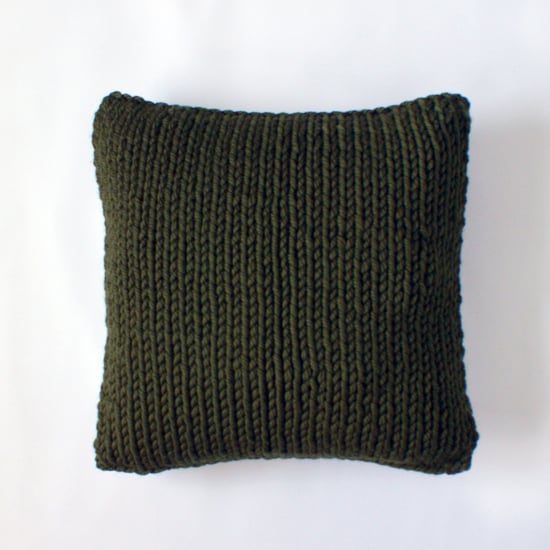 Image of OLIVE KNIT CUSHION COVER