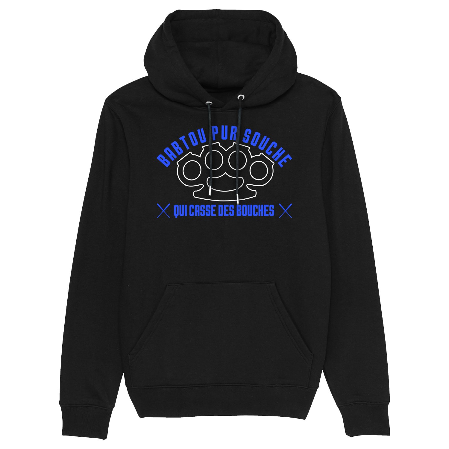 Image of SWEAT-SHIRT CAPUCHE UNISEX - BABTOU PS BLEU