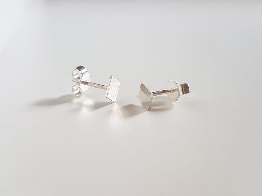 Image of Silver Square Studs