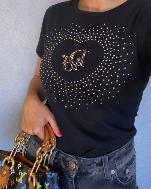 Image of Dior Diamanté T-Shirt