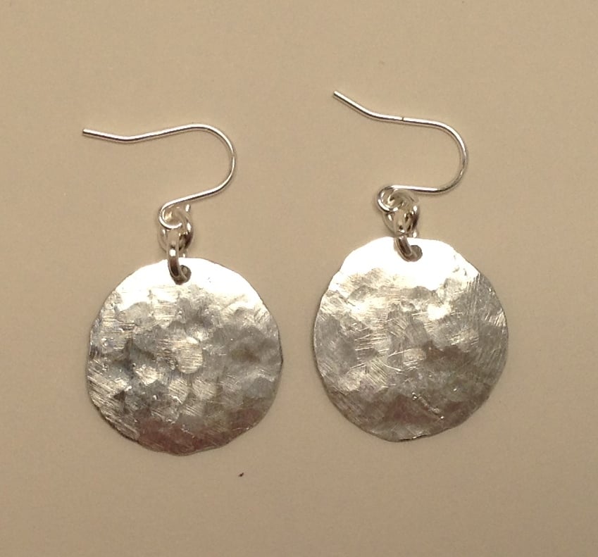Image of Turquoise aluminium earrings