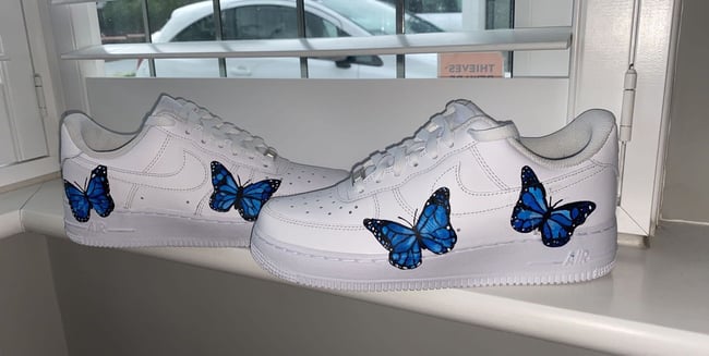 Blue butterfly hotsell air force 1