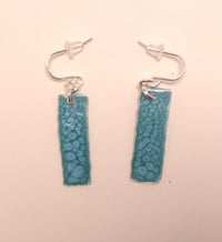 Image 3 of Turquoise aluminium earrings