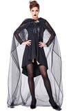 Halloween Witch Party Tulle Long Cloak Costume