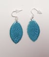 Turquoise aluminium earrings