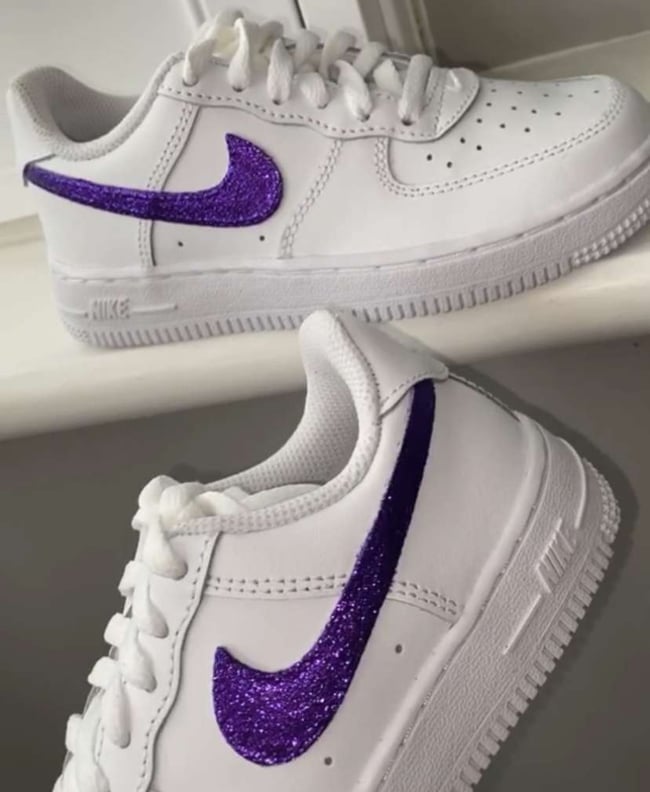 Glitter top air forces