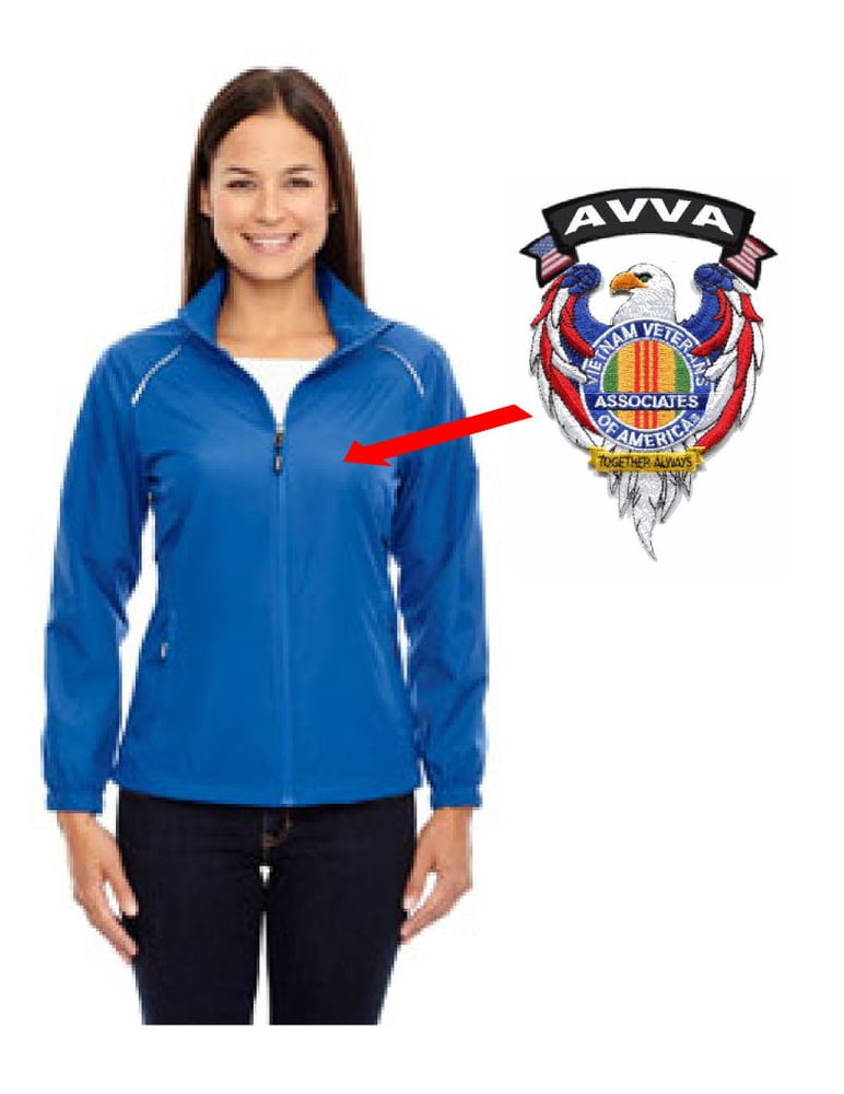 Image of AVVA Ladies Jacket with Associate Patch and AVVA Tab
