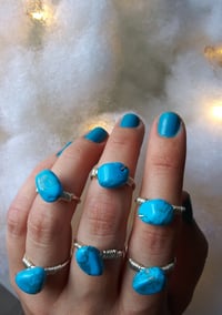 Image 2 of Blue Howlite ring 