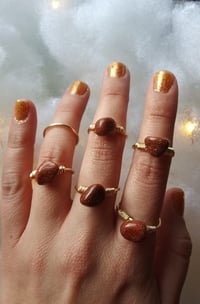Image 2 of Goldstone ring