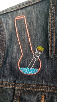 Image 1 of Bud the embroidered jean jacket