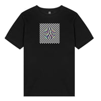 black inverted logo t-shirt