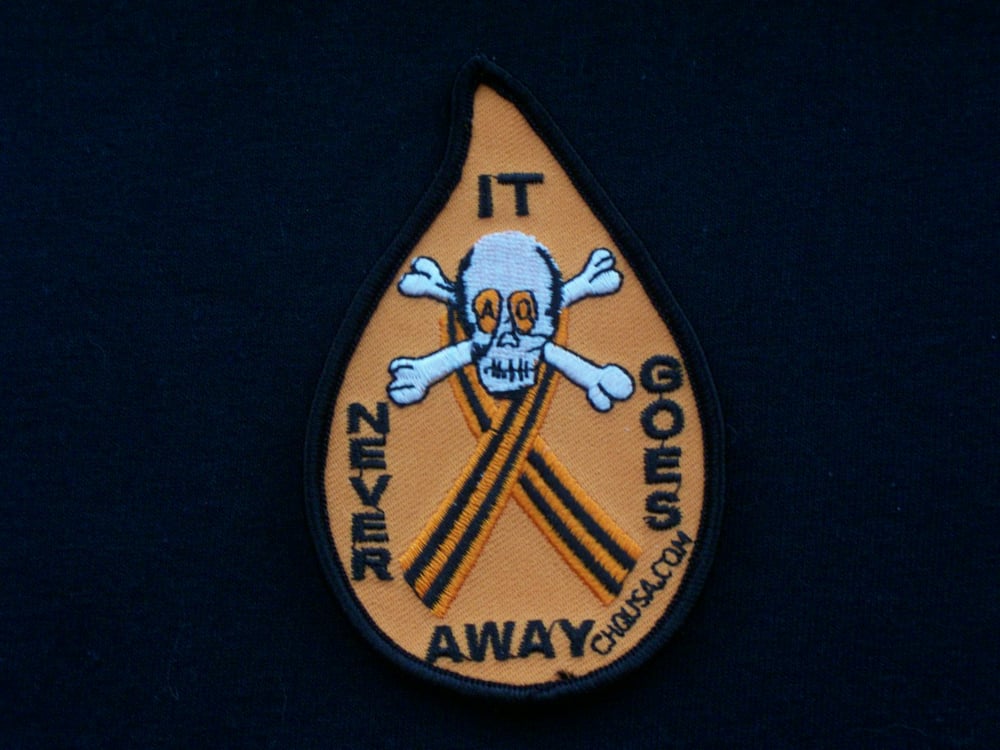 Image of Agent Orange It Never Goes Away patch