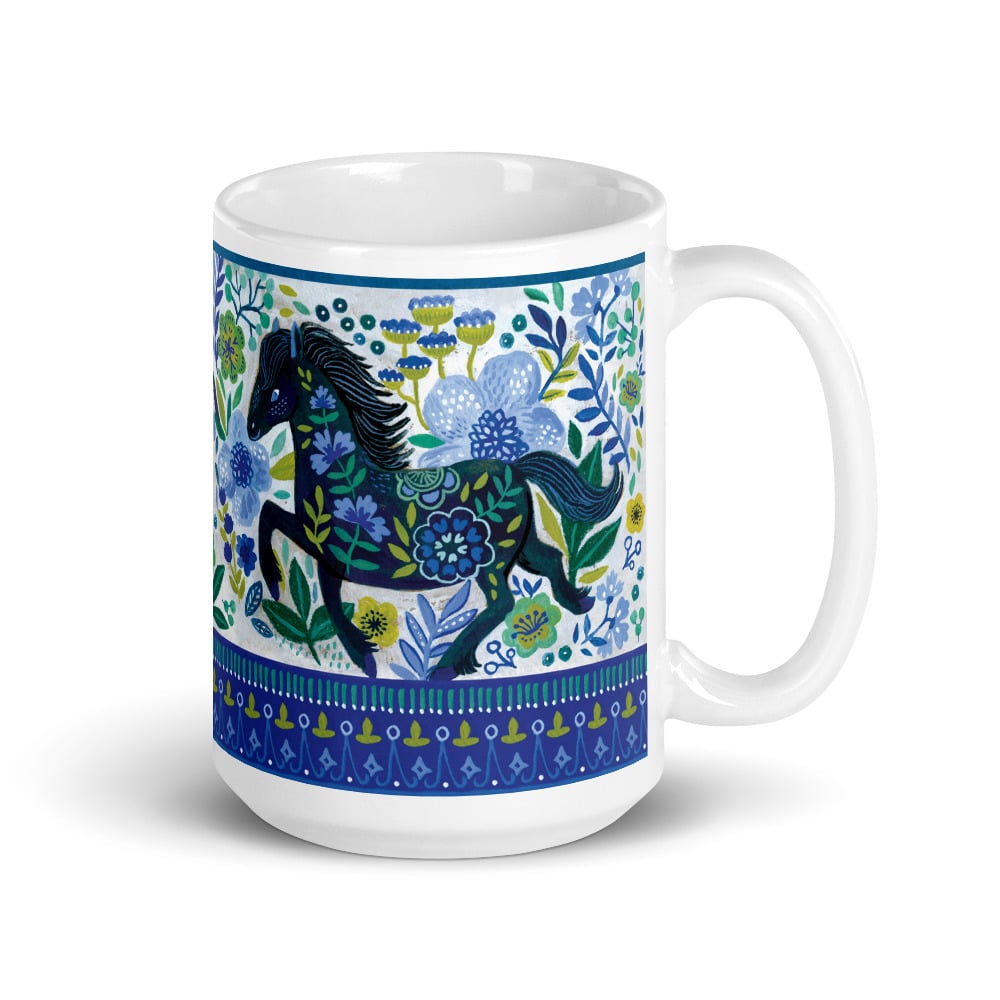 Image of Mug - Frysian horse