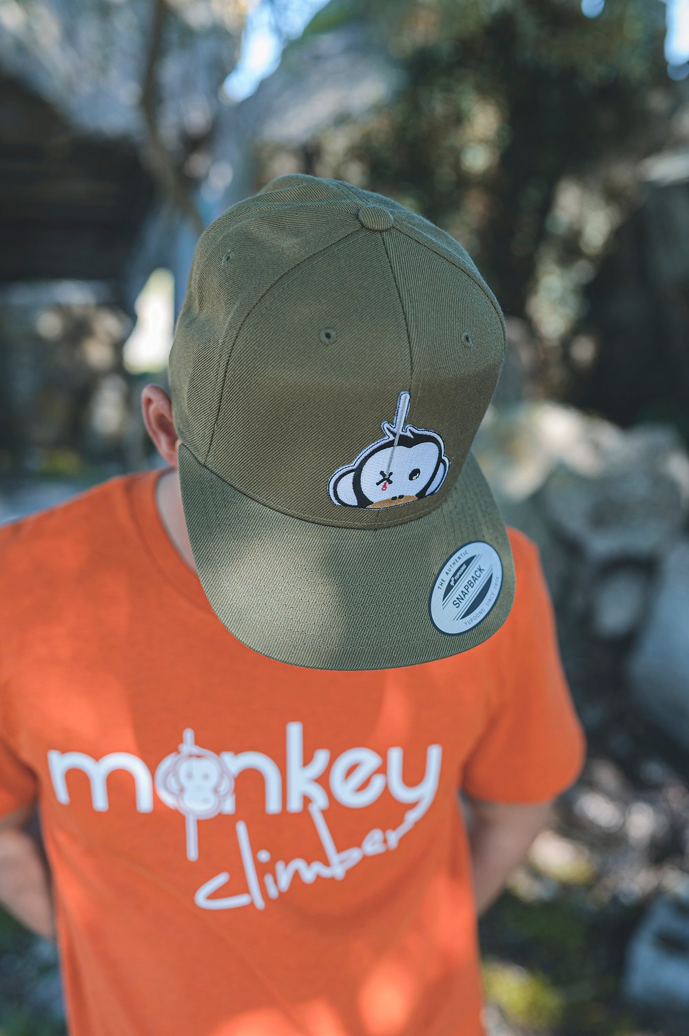 Image of Monkey Climber Logo Patch Snapback I Olive 