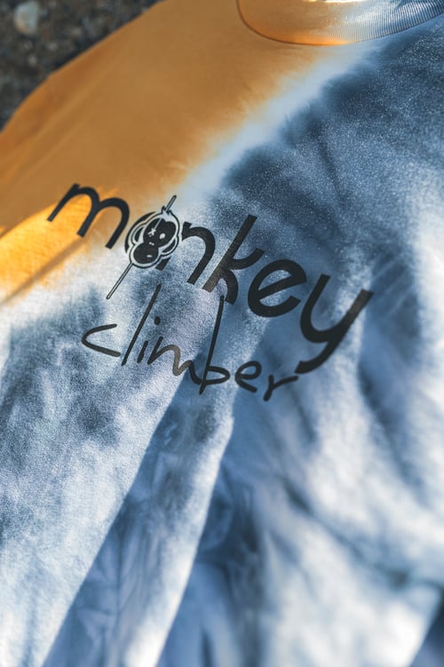 Image of Monkey Climber Front Cover oversized crew I Tie Dye