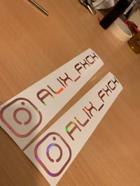 Image 4 of Custom Insta/FB Stickers (Pair)