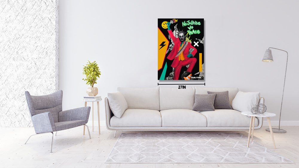 Image of The Joker of Liberty Canvas print limited edition