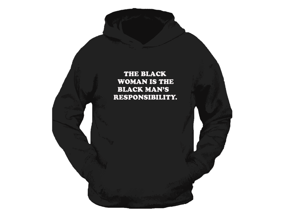 Image of Black/White “The Black Man’s Responsibility” Hoodie