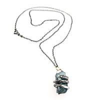 Image 2 of raw aquamarine necklace