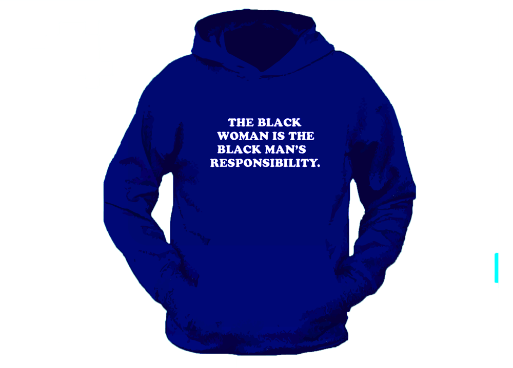 Image of Blue/White “The Black Man’s Responsibility” Hoodie
