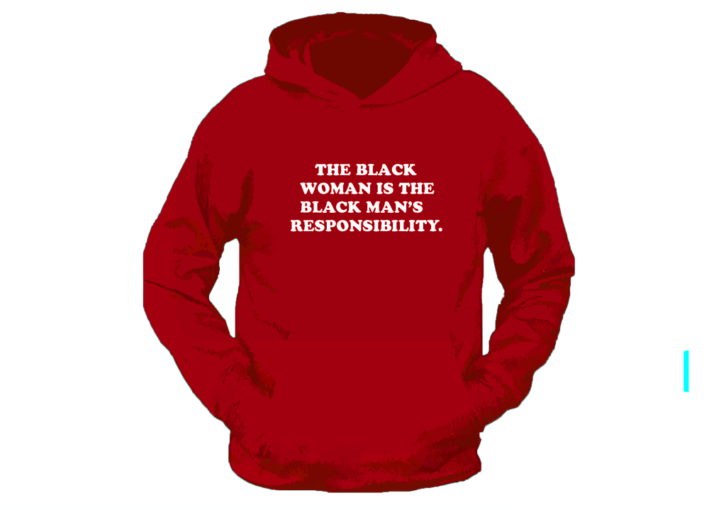 Image of Red/White “The Black Man’s Responsibility” Hoodie
