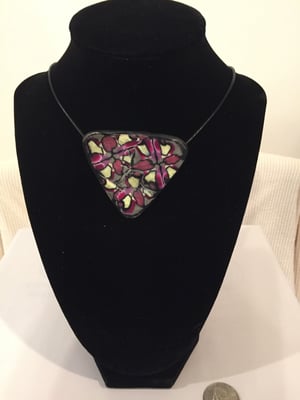 PURPLE MOSIAC COLLECTION - TRIANGULAR PENDANT